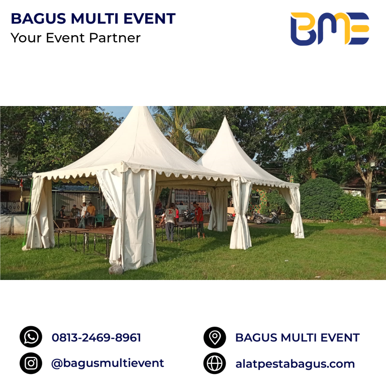 sewa tenda sarnavil 3 x 3 & 5 x 5 meter jakarta bagus multi event