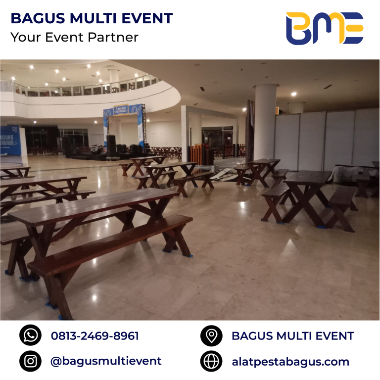 sewa meja kursi taman 2 in 1 jakarta bagus multi event
