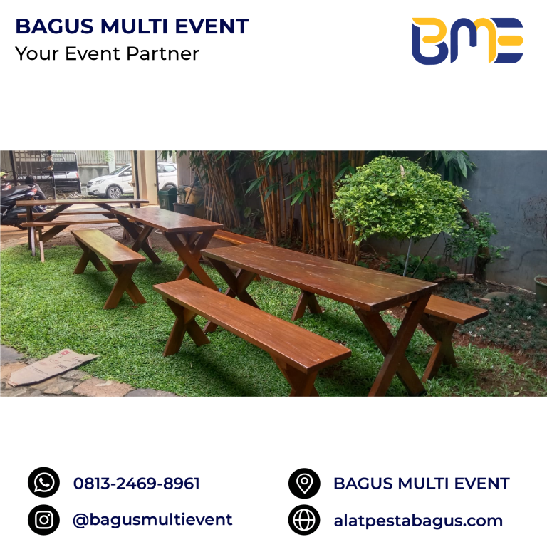 sewa meja taman kecil jakarta bagus multi event
