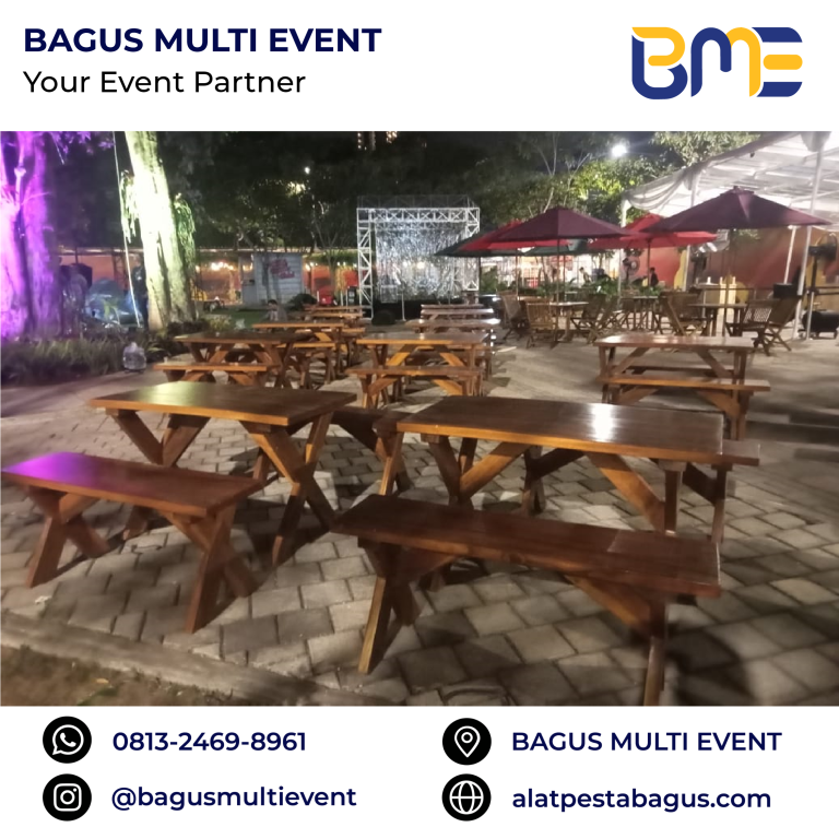 sewa meja taman kecil jakarta bagus multi event