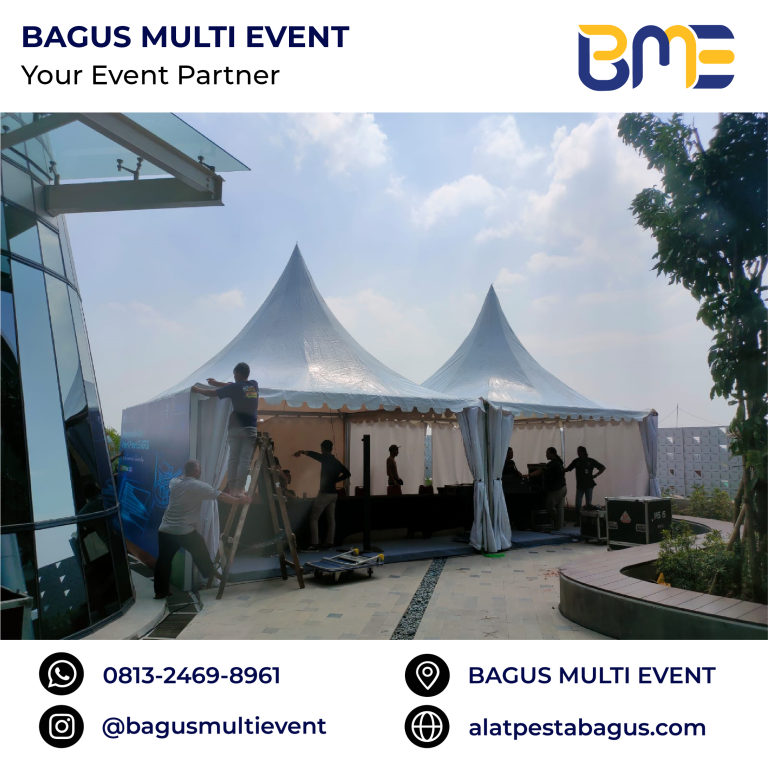 sewa tenda sarnavil 3 x 3 meter jakarta bagus multi event