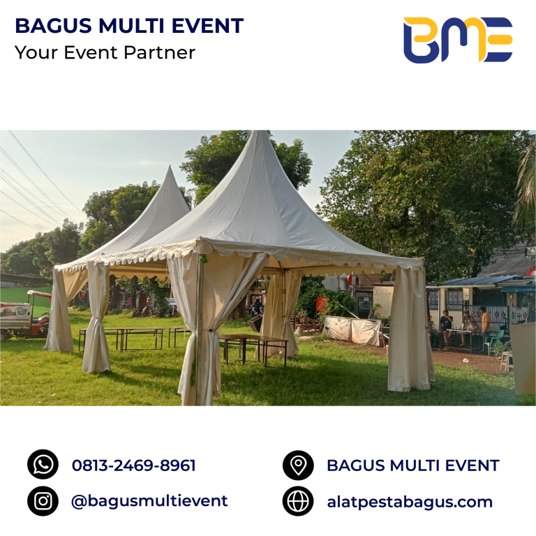 sewa tenda sarnavil 3 x 3 meter jakarta bagus multi event