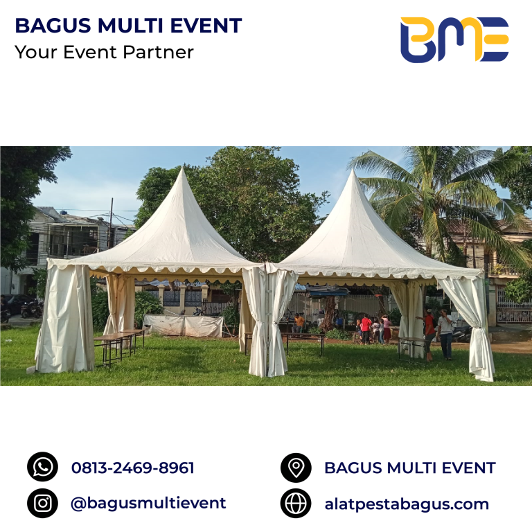 sewa tenda sarnavil 3 x 3 & 5 x 5 meter jakarta bagus multi event