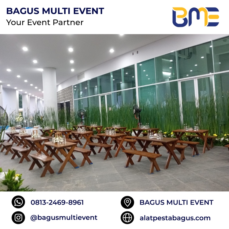 sewa meja taman kecil jakarta bagus multi event