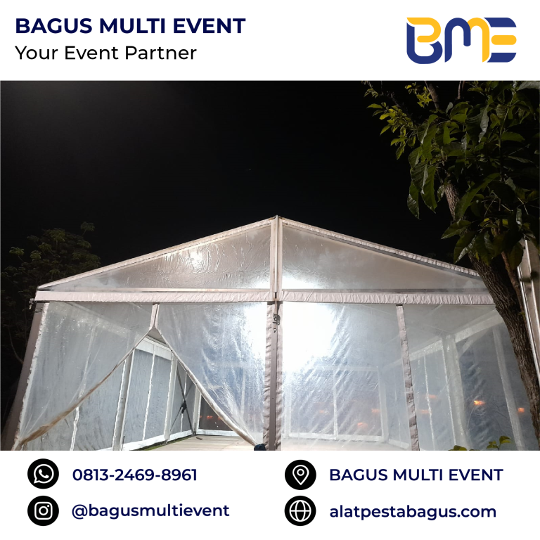 sewa tenda roder transparan jakarta bagus multi event