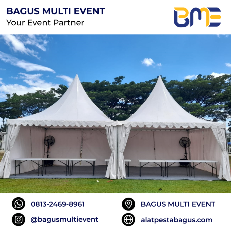 sewa tenda sarnavil 3 x 3 meter jakarta bagus multi event