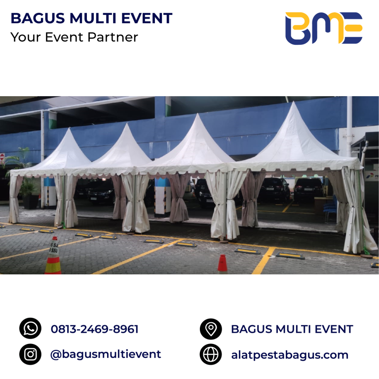 sewa tenda sarnavil 3 x 3 meter jakarta bagus multi event