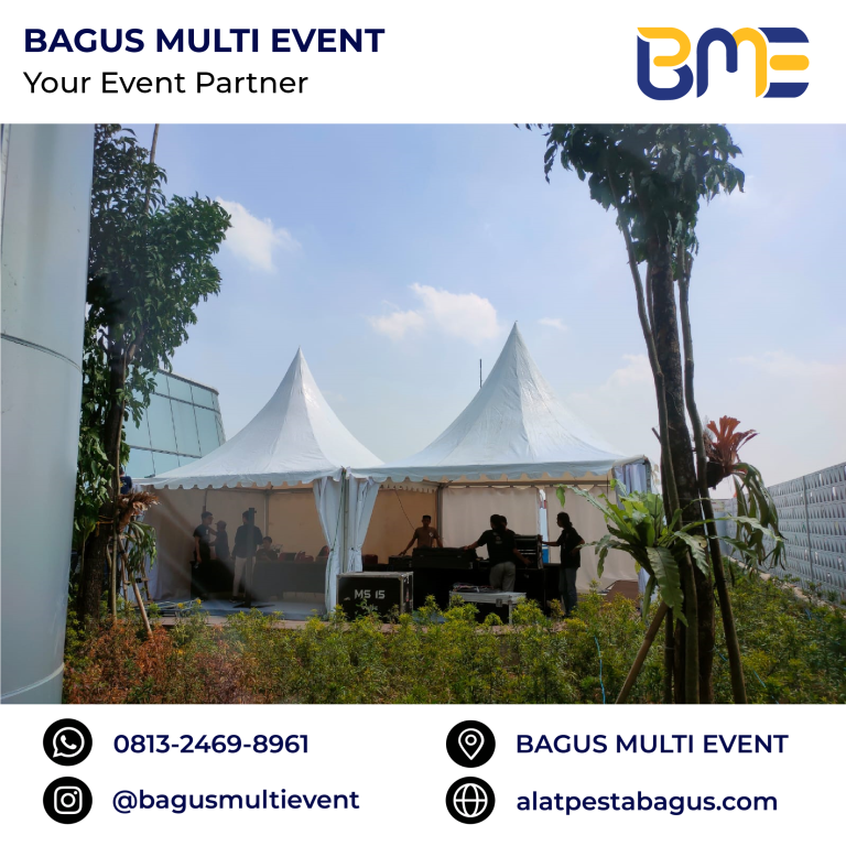 sewa tenda sarnavil 3 x 3 meter jakarta bagus multi event