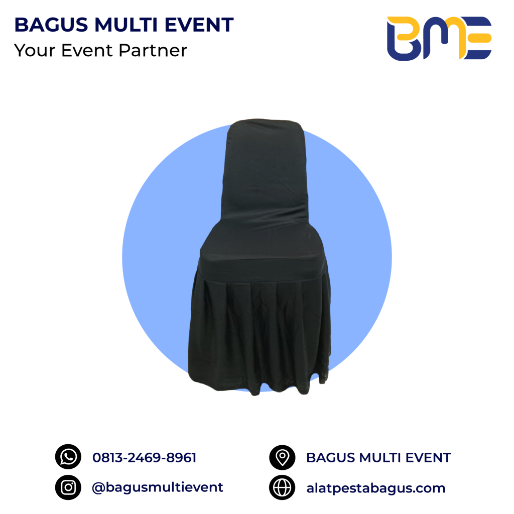 sewa kursi futura cover rumbai hitam putih jakarta bagus multi event