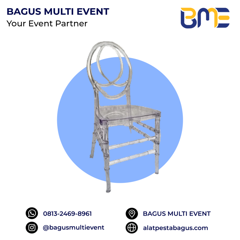 sewa alat pesta kursi olivia akrilik jakarta bagus multi event