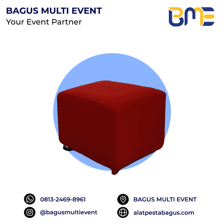 sewa kursi puff putih merah kuning single double jakarta bagus multi event