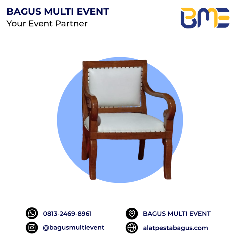 sewa alat pesta kursi vip kayu jakarta bagus multi event