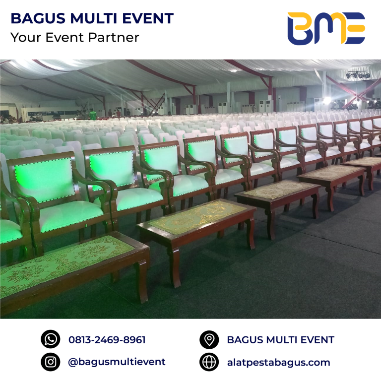 sewa alat pesta kursi vip kayu jakarta bagus multi event