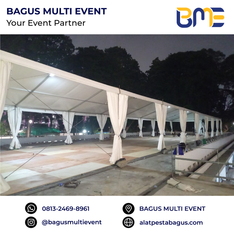 sewa tenda roder bentangan 10 meter 15 meter jakarta bagus multi event