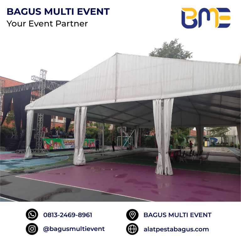 sewa tenda roder bentangan 10 meter 15 meter jakarta bagus multi event