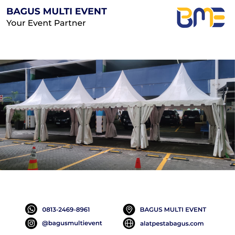 sewa tenda sarnavil 3x3 5x5 meter jakarta bagus multi event