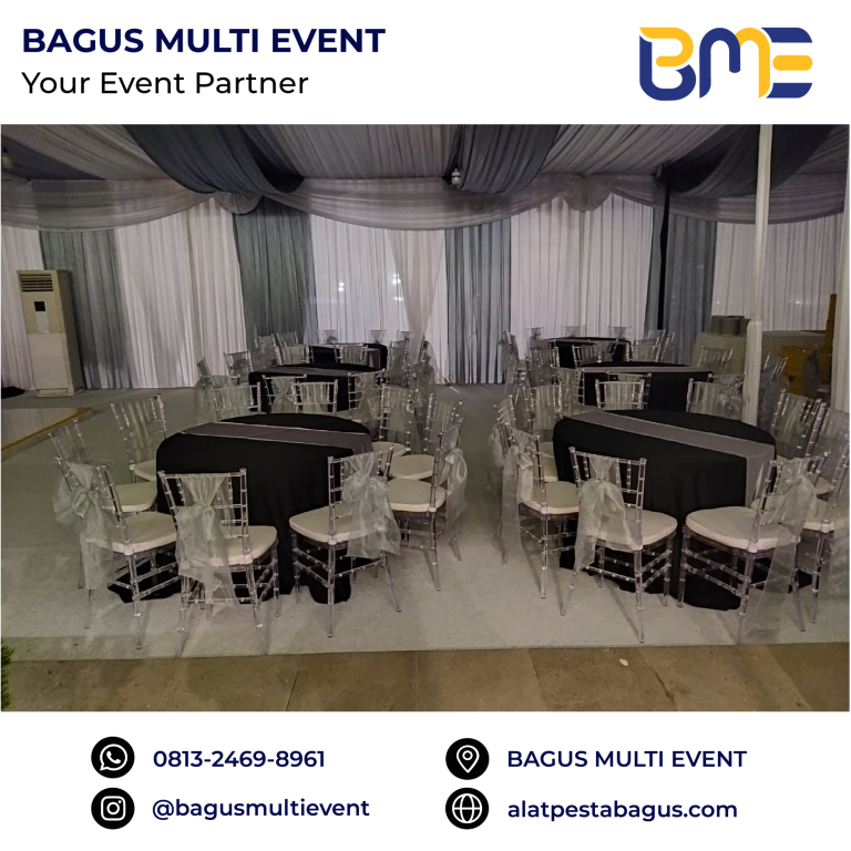#BAGUS MULTI EVENT ALAT PESTA TERLENGKAP TERMURAH JABODETABEK TERPERCAYA MEJA KOTAK MEJA IBM TENDA RODER FUTURA KURSI TIFFANY CROSSBACK KURSI PUFF SOFA VIP KAYU TOILET PORTABLE 35