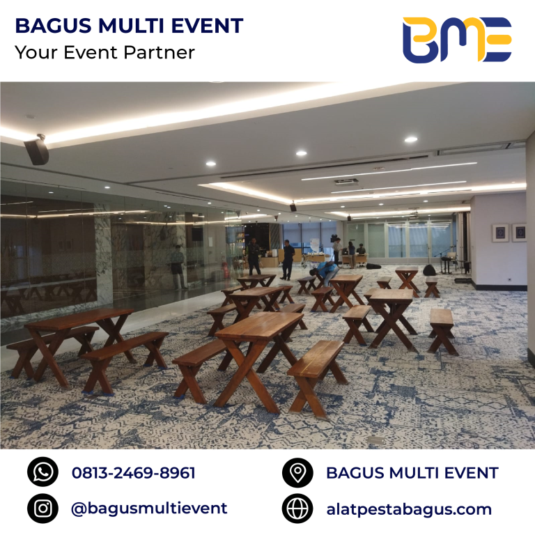 sewa meja kursi taman 2 in 1 jakarta bagus multi event
