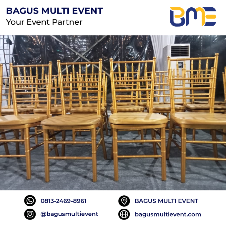 sewa kursi tiffany gold jakarta bagus multi event