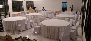 sewa meja bulat round table murah area bekasi bagus multi event